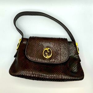 AUTHENTIC Vintage Gucci Python Shoulder Bag